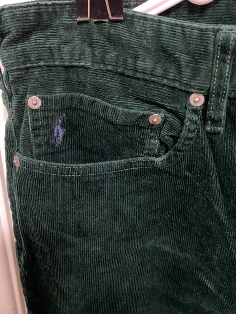 Polo Ralph Lauren Size 38x32 Men’s Green Corduroy Pants - Picture 8 of 9